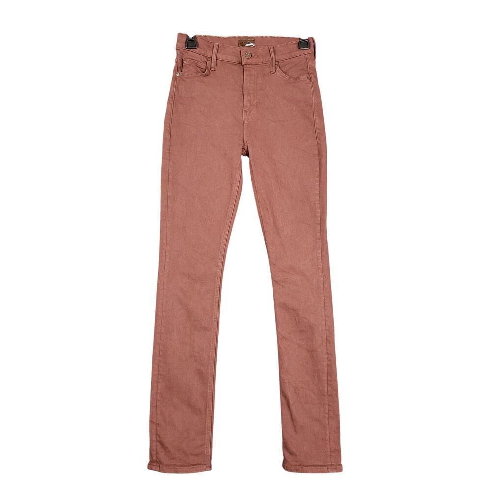 MOTHER Brown Mid Rise Dazzler Skimp Straight Leg Stretch Denim Jeans SIZE 25